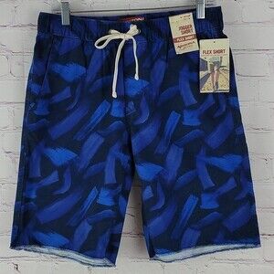 Flex Jogger Shorts Size 30 Blue Navy Paintbrush ARIZONA JEANS CO. NWT